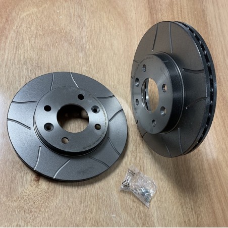 Jeu de 2 disques de frein avant BREMBO Max (R5 Gt Turbo - R9/R11 Turbo)