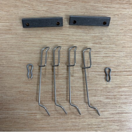 Kit fixation plaquettes arriere  (R5 Gt Turbo - R9/R11 Turbo - Clio 16 S/William