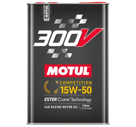 Huile moteur Motul 300V COMPETITION 15W50 (Bidon de 5 litres)