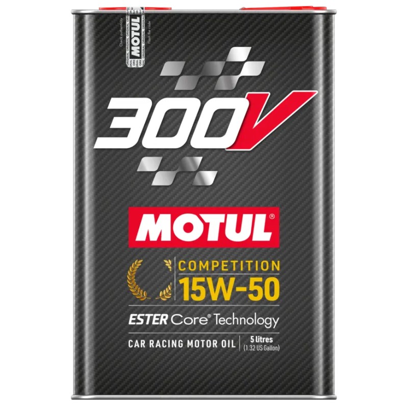 Huile moteur Motul 300V COMPETITION 15W50 (Bidon de 5 litres)