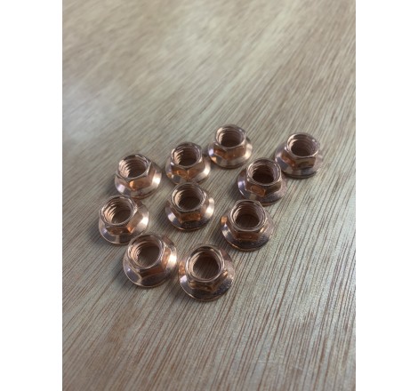 Ecrou autobloquant pour échappement M8x125 - Serrage avec une clé de 10