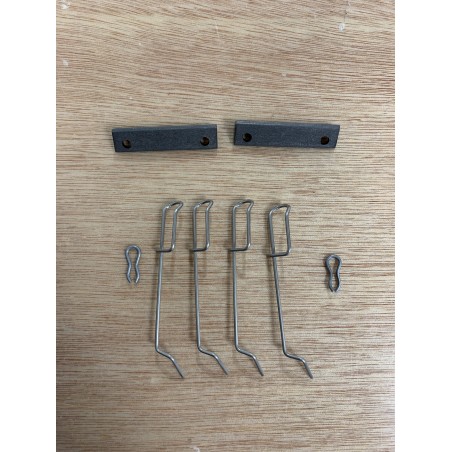 Kit fixation plaquettes arrière  (R5 Gt Turbo - R9/R11 Turbo - Clio 16 S/Williams - R19 16 S - Mégane Coupé 16 S - Clio 2 RS)