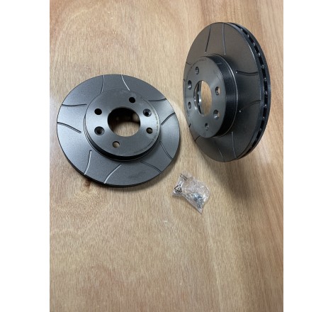 Jeu de 2 disques de frein avant BREMBO Max (R5 Gt Turbo - R9/R11 Turbo)