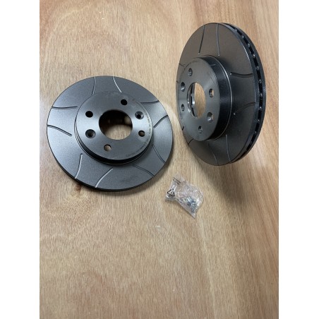 Jeu de 2 disques de frein avant BREMBO Max (R5 Gt Turbo - R9/R11 Turbo)