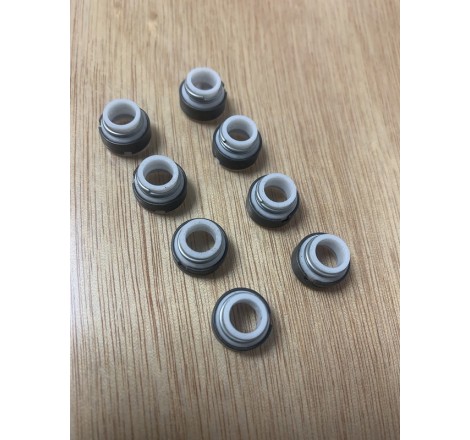 Jeu de 8 joints de queue de soupape PTFE (R5 Gt Turbo - R9/R11 Turbo)