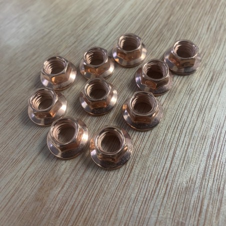 Ecrou autobloquant pour echappement M8x125 - Serrage avec une cle de 10